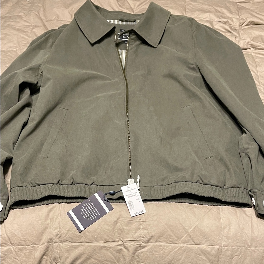 Men’s Bomber Jacket in Olive Green